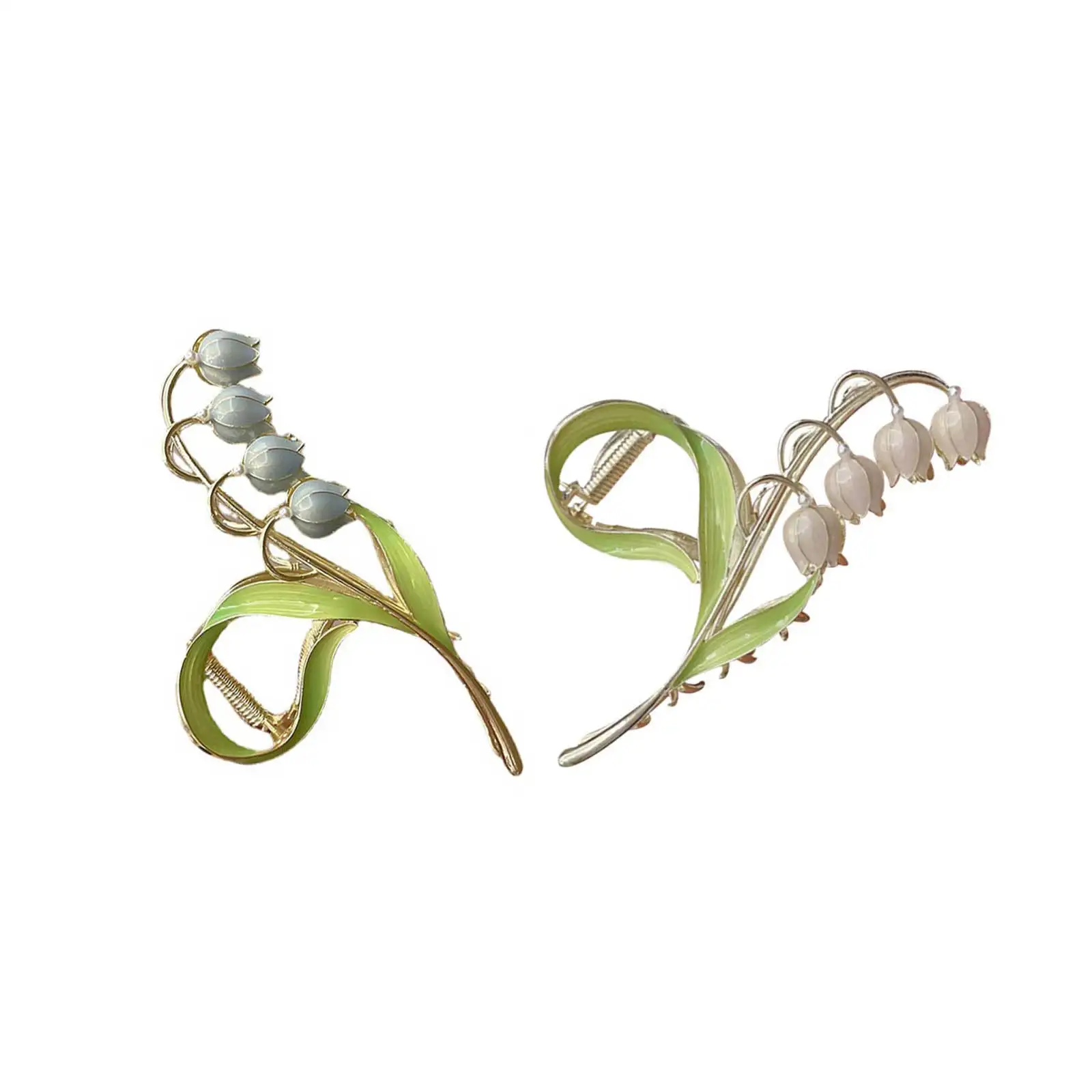 

Tulip Flower Hair Clip Durable Metal Claw Clamp Secure Hold for Face Washing Makeup Flower Hair Claw Clip Stylish Hairstyle