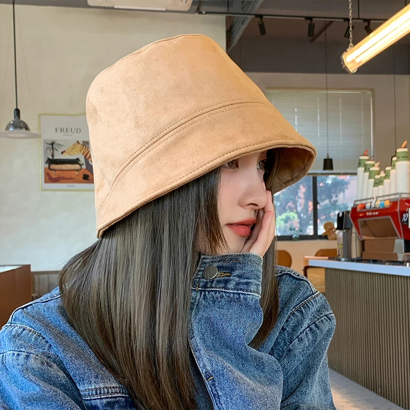 Fisherman hat woman spring and summer bucket hat all go together to show the face cover the face shade sunscreen hat