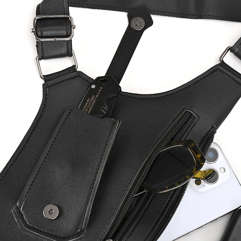 Taktische Outdoor-Brusttasche, Taktische Angeltasche, Outdoor-Sport-Brusttasche, Mehrzweck-Taktische Westentasche für Herren – Detail 20