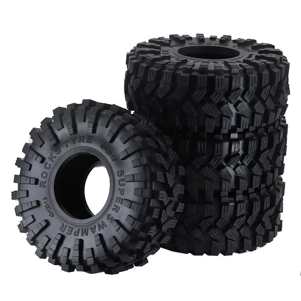 

4pcs 1.9" Wheel Tires All-Terrain 120*49mm for 1:10 RC Rock Buggy Crawler Car Traxxas TRX4 Axial SCX10 90046 Capra