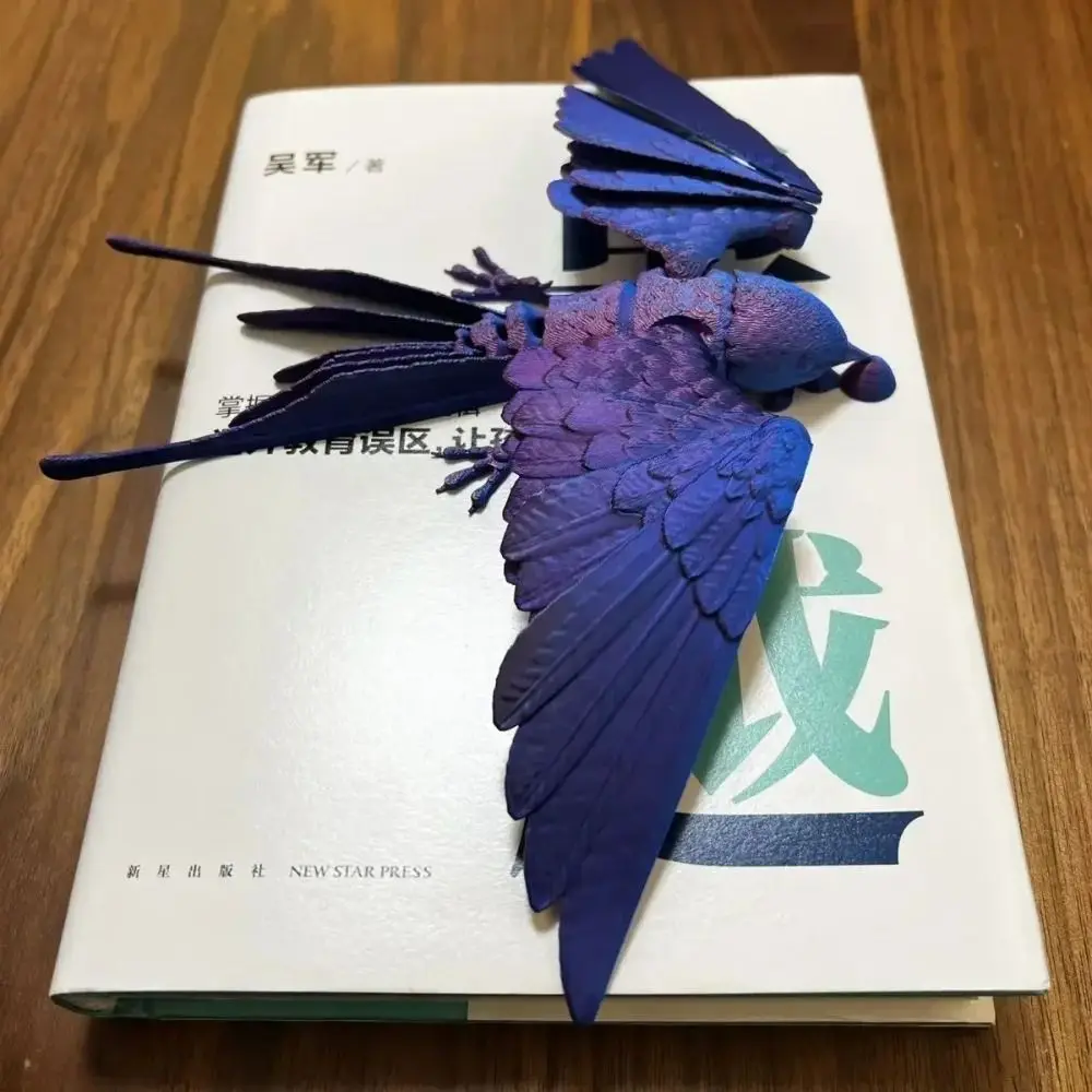 PLA 3D Printed Bird Model Multi-jointed Solid Color Mini Swallow Doll Movable Articulated Animal Figurine Desktop Decoration