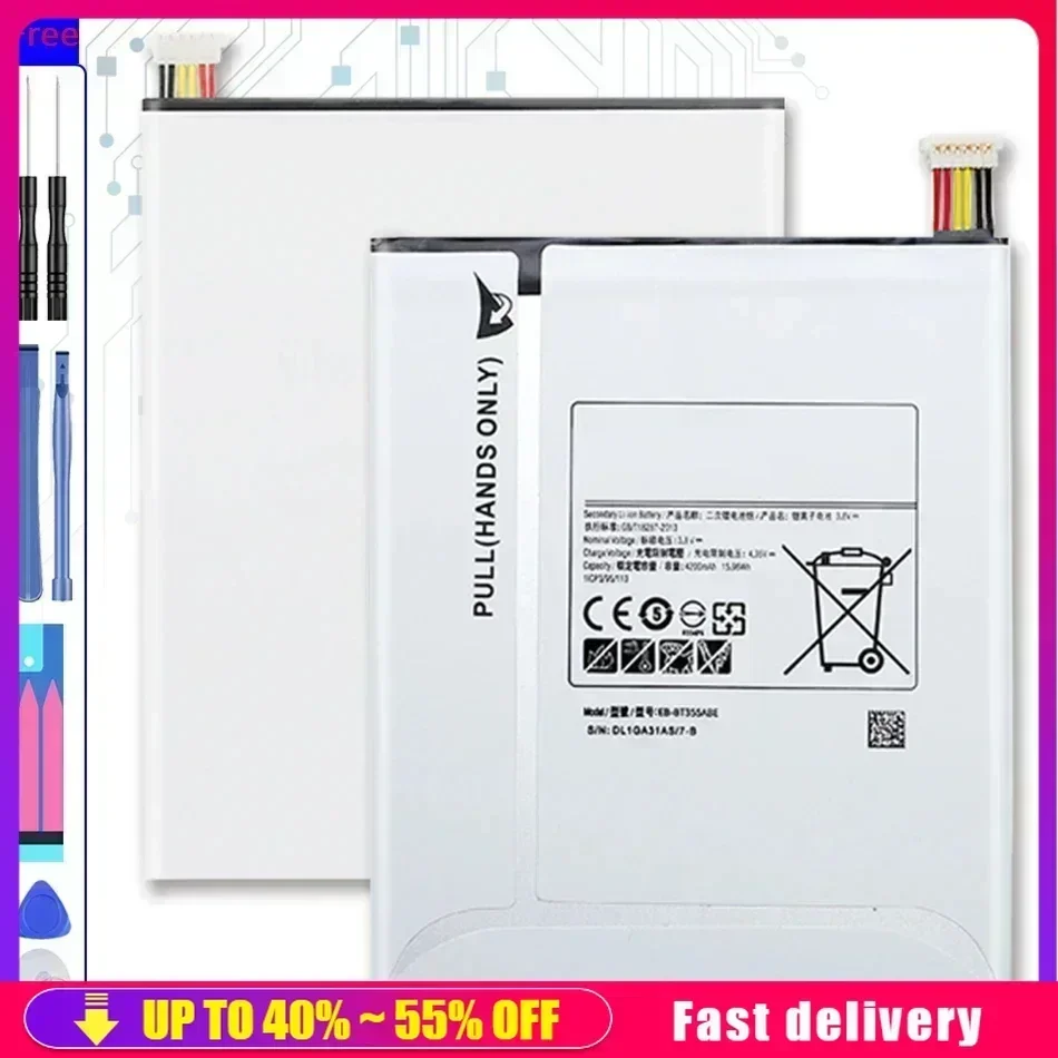 Tablet  EB-BT355ABE EBBT355ABE 4200mAh Portable Battery For Samsung GALAXY Tab A 8.0 T350 T355 T355C P350 P355C P355 Batteries