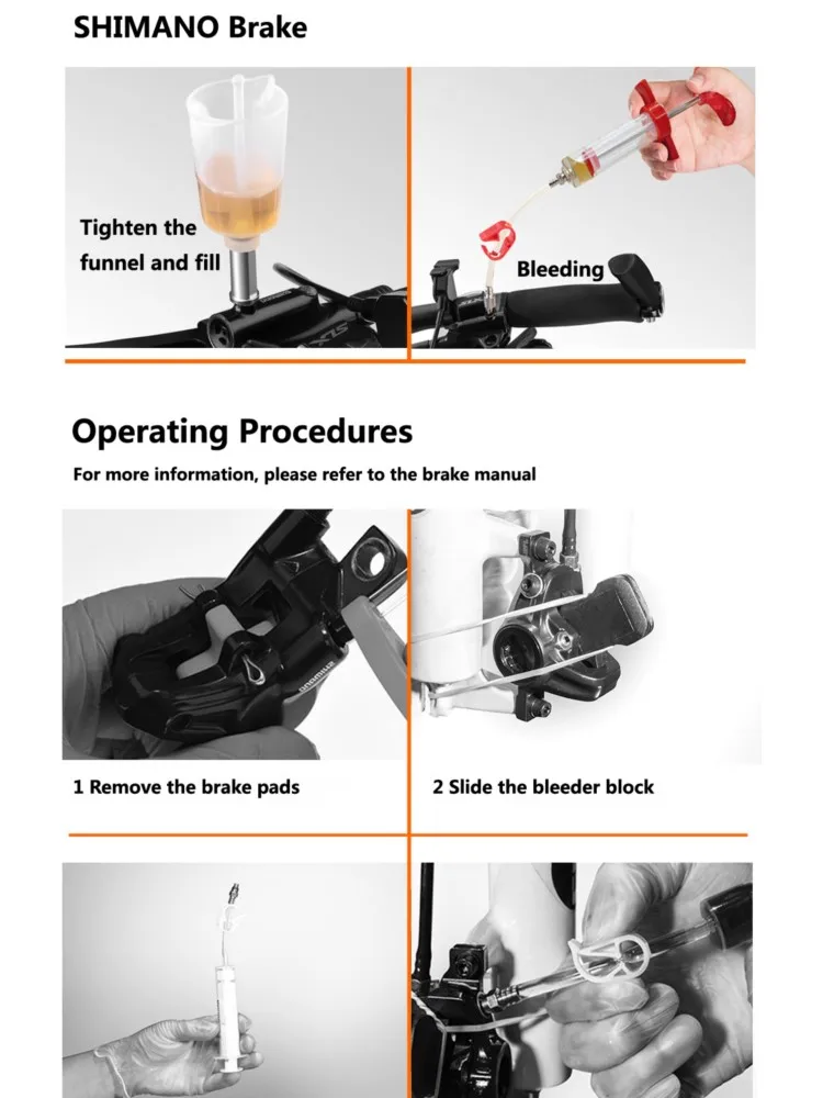 AliExpress Other Bicycle Hydraulic Disc Brake Oil Bleed Kit For SHIMANO,SRAM,Avid,Series MTB Road Bike Brake Repair Tools