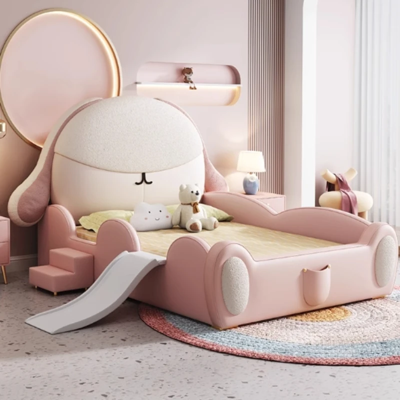 

Unique King Size Frame Childrens Bed Nordic Unique Single Living Room Kids Bed Princess Modern Cama De Casal Bedroom Furniture