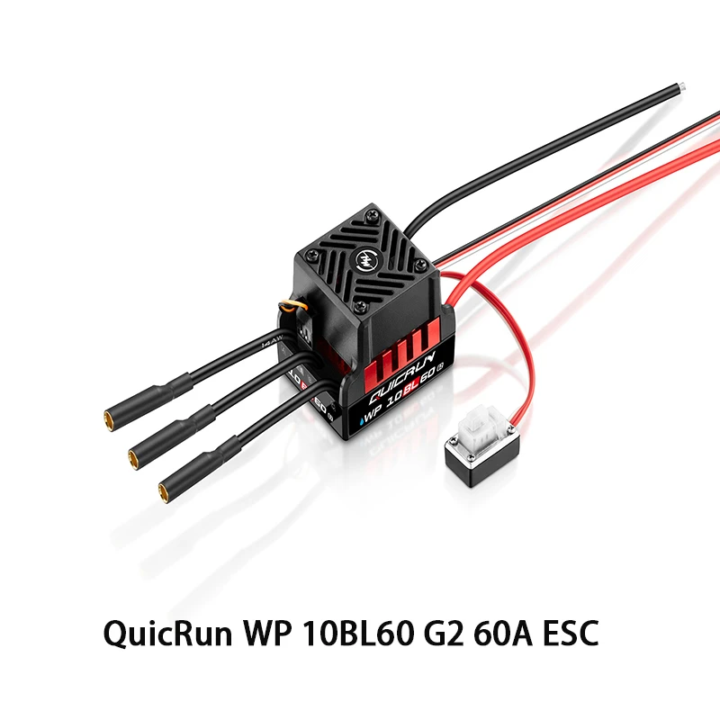 Original Hobbywing QuicRun WP 10BL60 G2 Waterproof Brushless ESC, Suitable For 1/10 Road Cars, Off-Road Vehicles, Short Trucks - Image 2