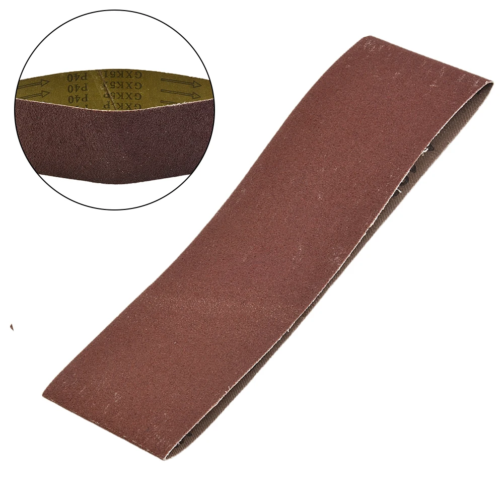 76x533mm Sanding Belt Abrasive Equipment Sandpaper Tool Workshop Alumina Grinding Polishing 3pcs Useful Accessories