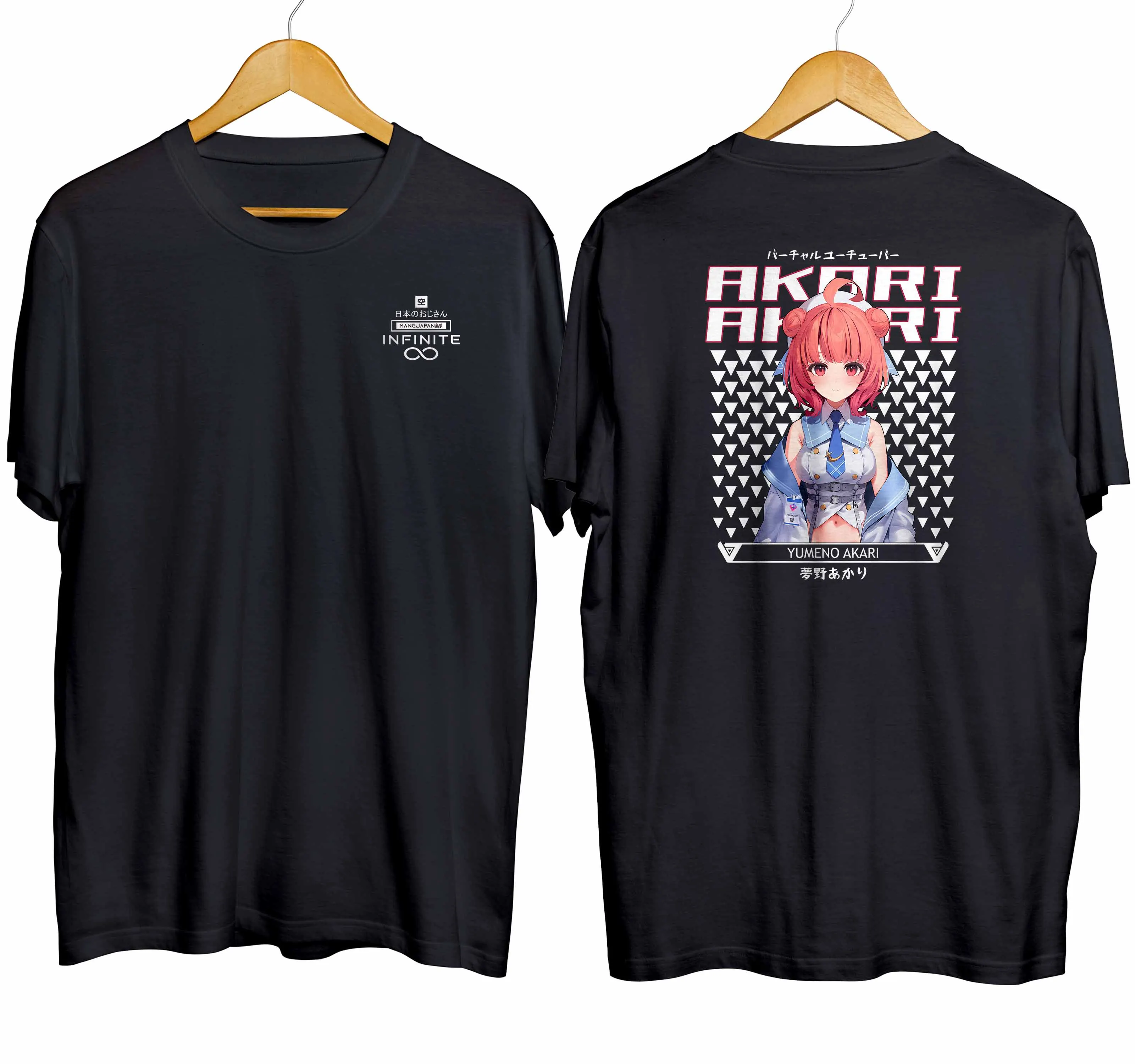 T-shirt distroanime vtuber YUMENO AKARI - VSPOT 100% combed 30s