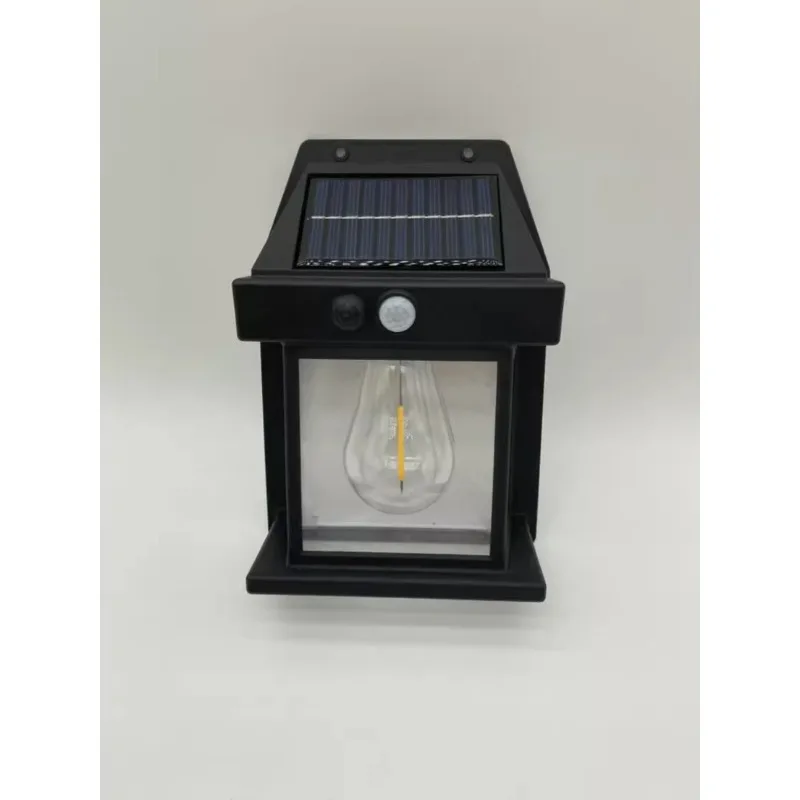 

New Solar Four-Sided Wall Lamp Lens Wall Lamp Outdoor Lighting Garden Lamp