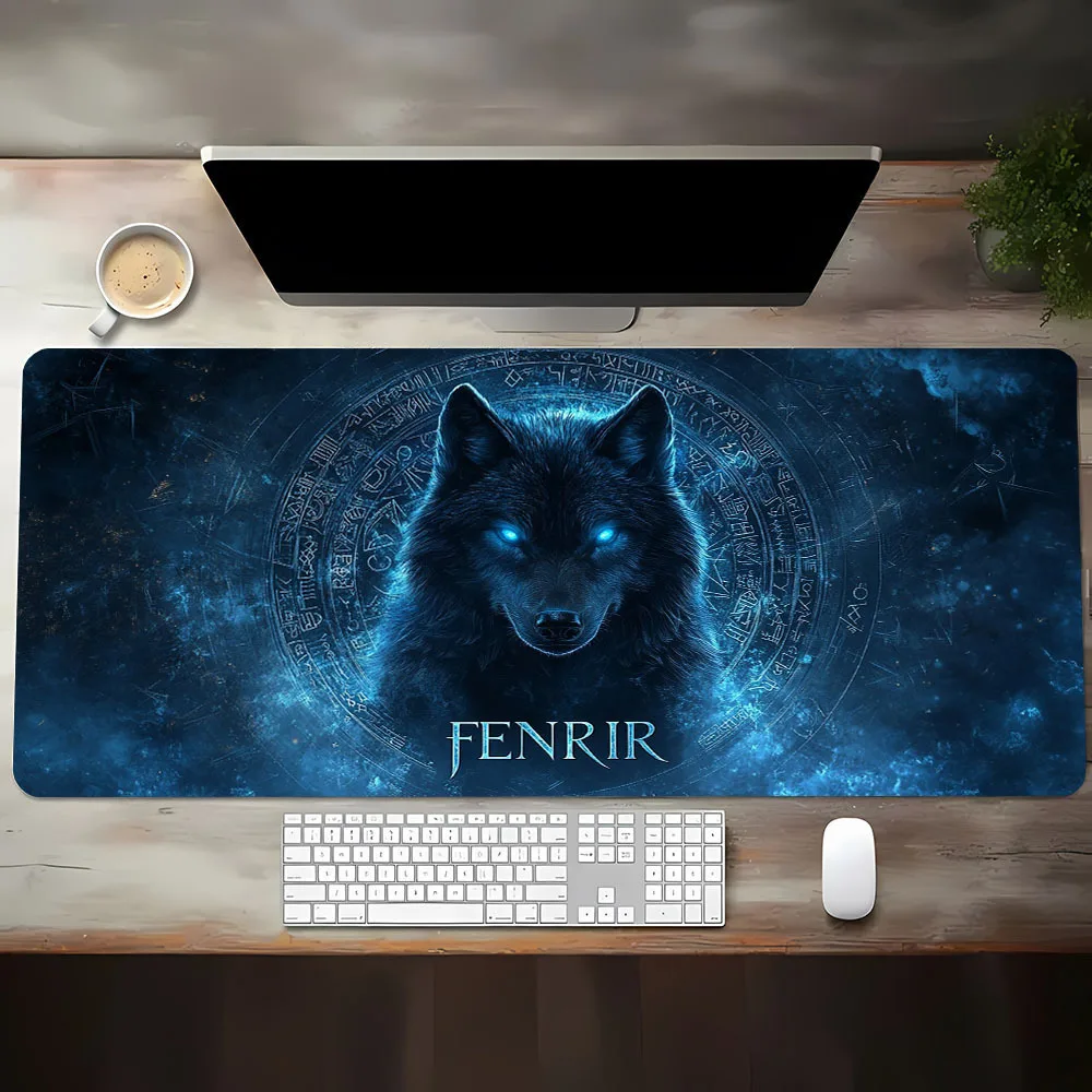 

Wolf Totem large Mouse Pad Desk Mat Gaming pad Non-Slip Stitched Edge desk accessories office rug alfombrilla gaming muismat