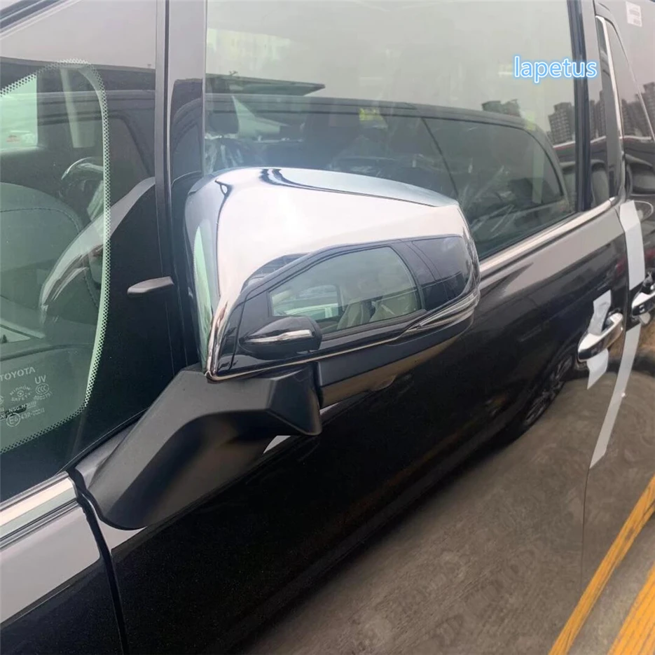 Rearview Mirror Protector Shell Anti-rub Decor Strips Cover Trim For Toyota Alphard / Vellfire AH30 2016 - 2021 Car Accessories