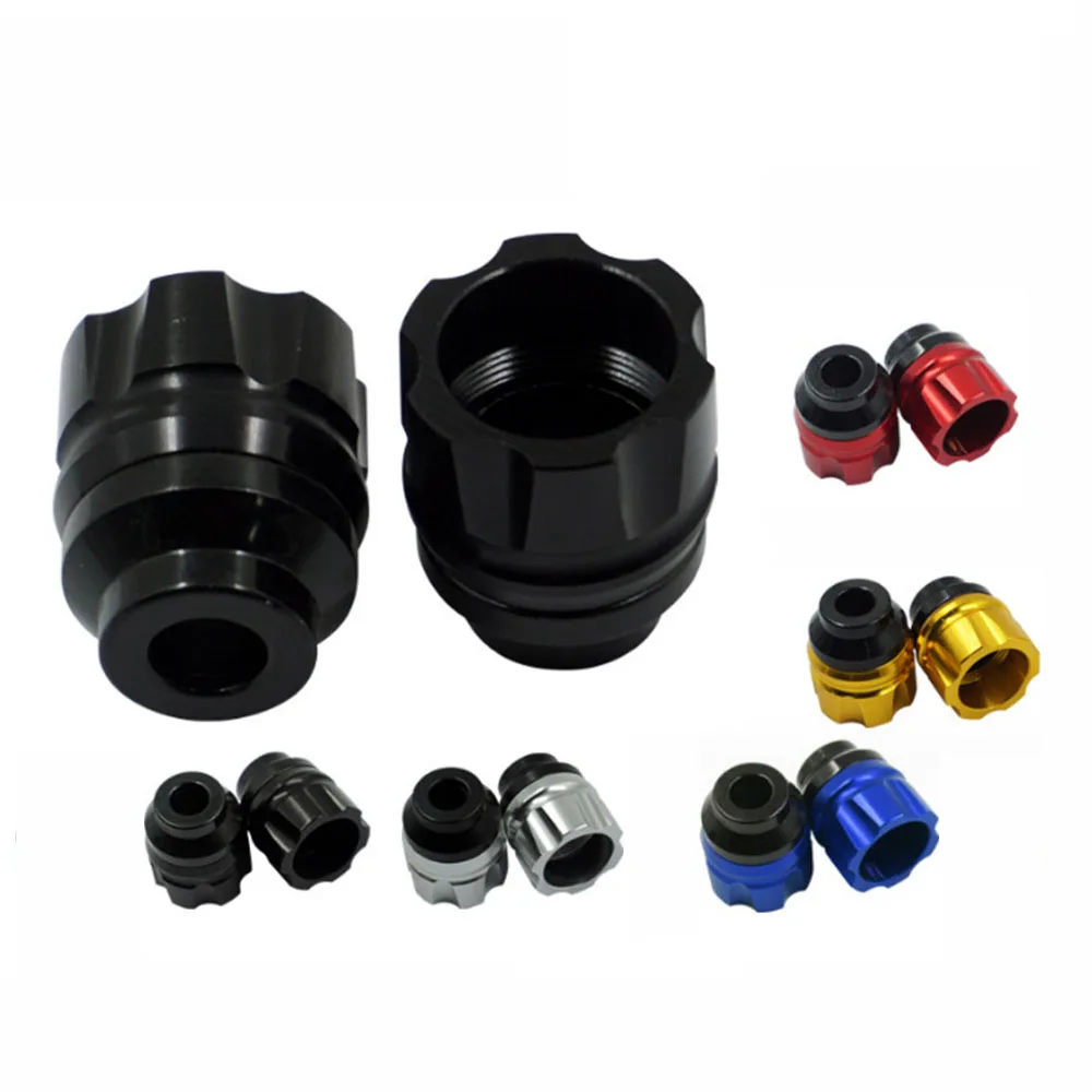 

2 шт., слайдер для рамы мотоцикла, защитные чашки из алюминиевого сплава, защита от аварий, передняя вилка, защита от падения, защита от ударов для мотоцикла, скутера