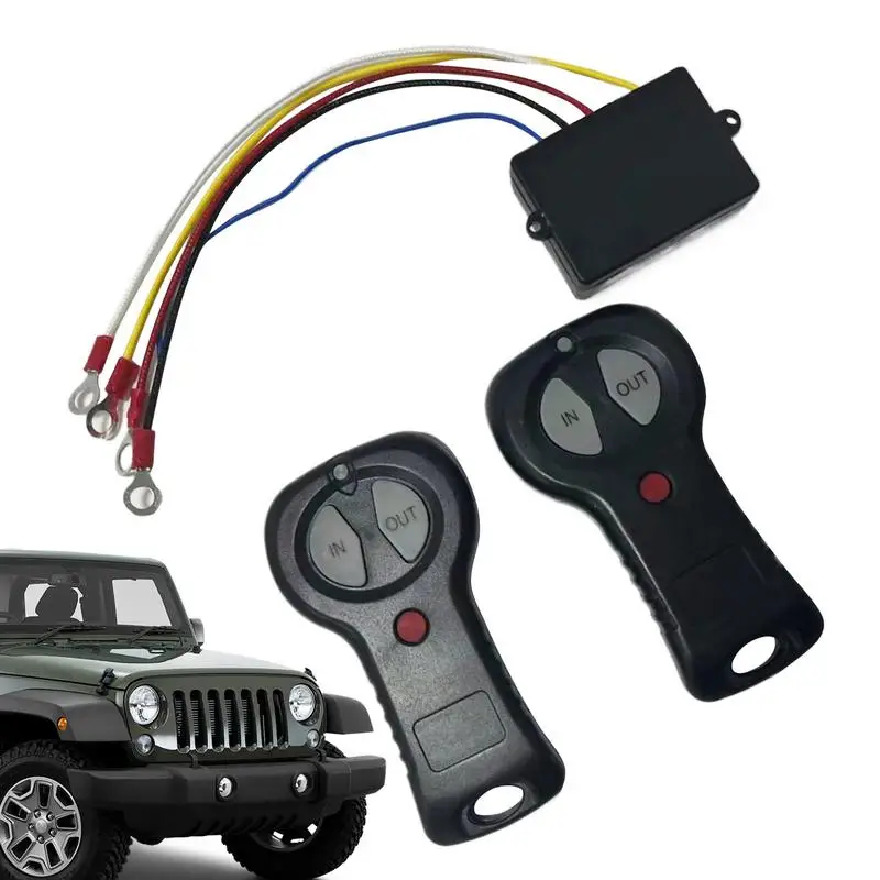 

Winch Relay Contactor Anti Interference Wireless Winch Remote Control Kit Wireless Winches Recovery Kit Handset Controller 2