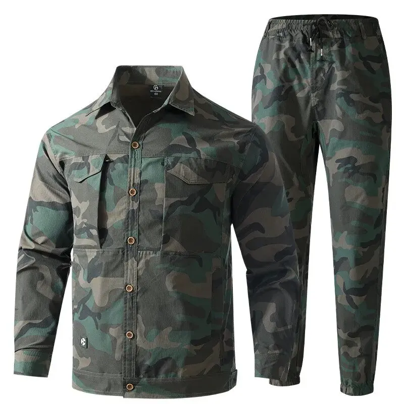 

Мужской комплект спецодежды из чистого хлопка, летняя тонкая износостойкая свободная одежда для защиты труда, электросварка, защита от ожогов, сварщик