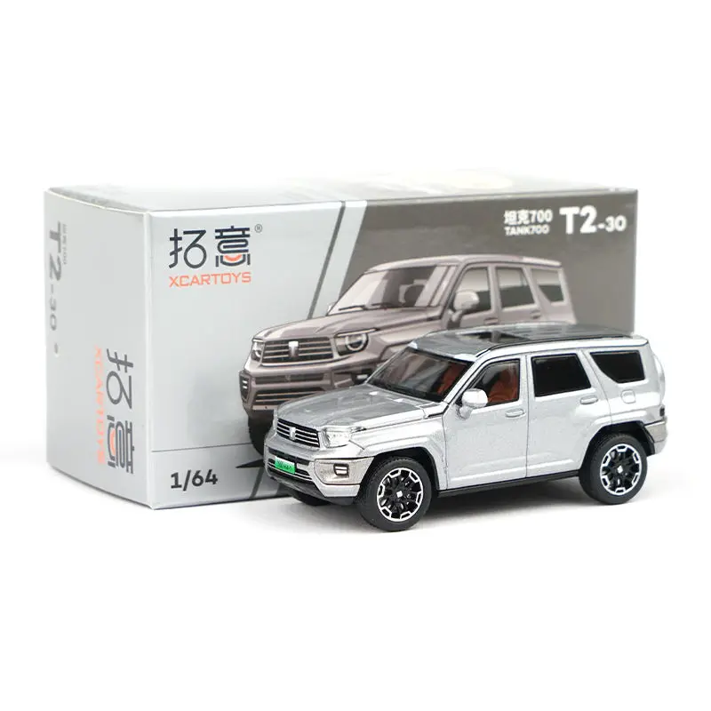 1:64 Tank 700 SUV Alloy Car Model Diecast Metal Off-road Vehicles Car Model Simulation Miniature Scale Collection Kids Toys Gift