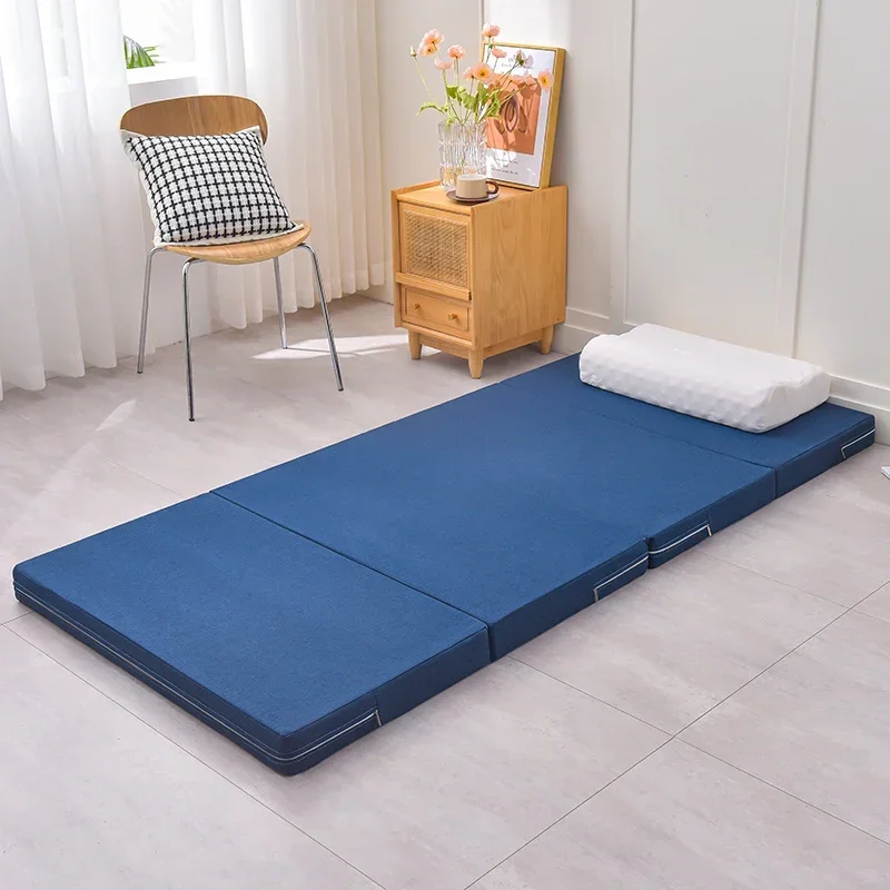 Memory Single Foam Folding Mattress Foldable Tatami Yoga Mat for Floor Sleeping School Office Lunch Break Mattresses Portable image 2