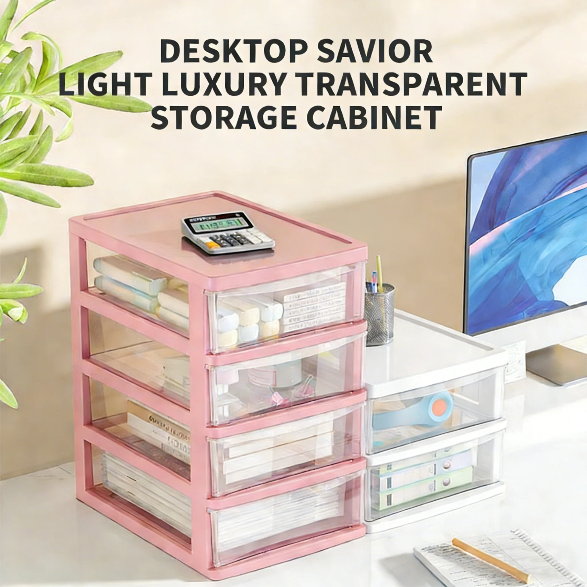 กล่องเก็บของบนโต๊ะทำงาน โปร่งใ - Desk Drawer Small บทวิจารณ์และราคา