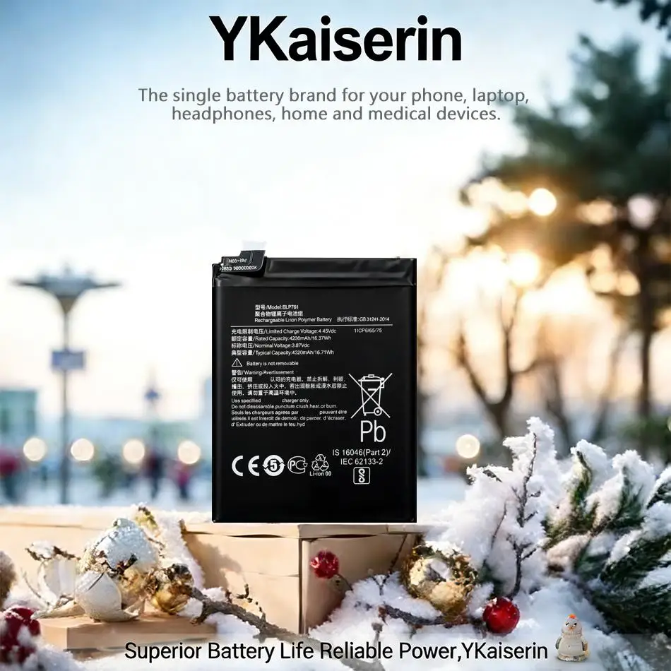 

Безопасный аккумулятор для мобильного телефона Oneplus 8 IN2010, 4320 мАч, BLP761, с хорошей работой при низких температурах