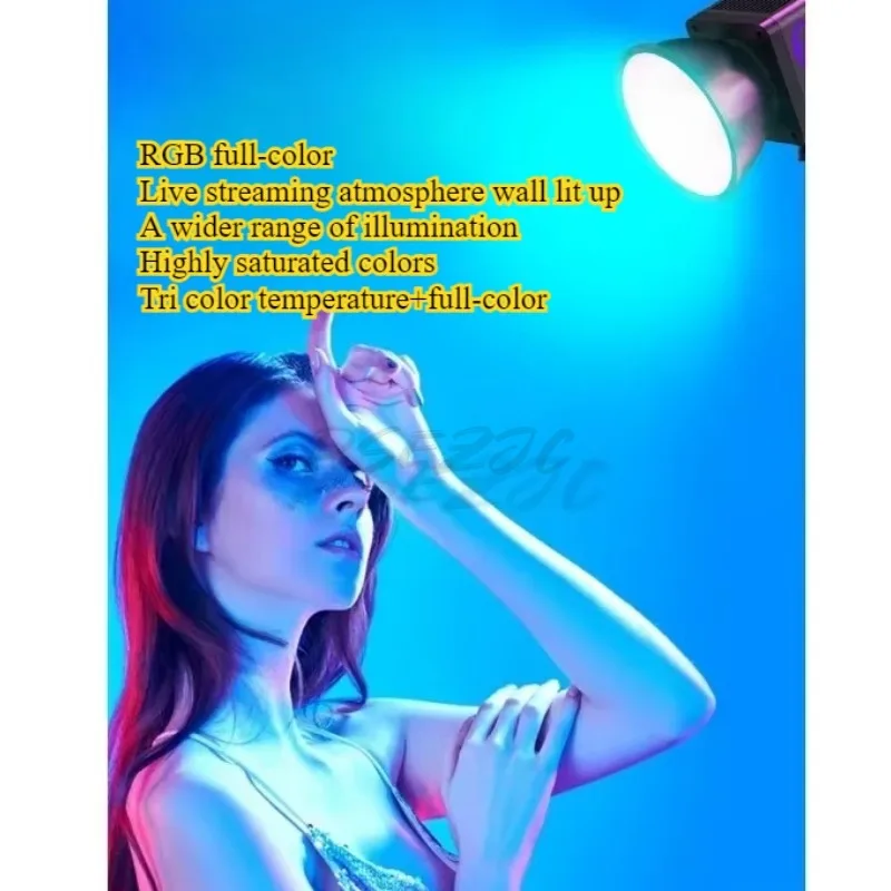 60W Outdoor Handheld Portable LED Stage Lighting COB RGB Video Professional Photography RGB Fill Light