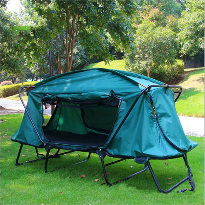 

Two Person Off Ground Cot Tent Ultralight Folding Tent Camping Cot Bed Waterproof Cot Tent