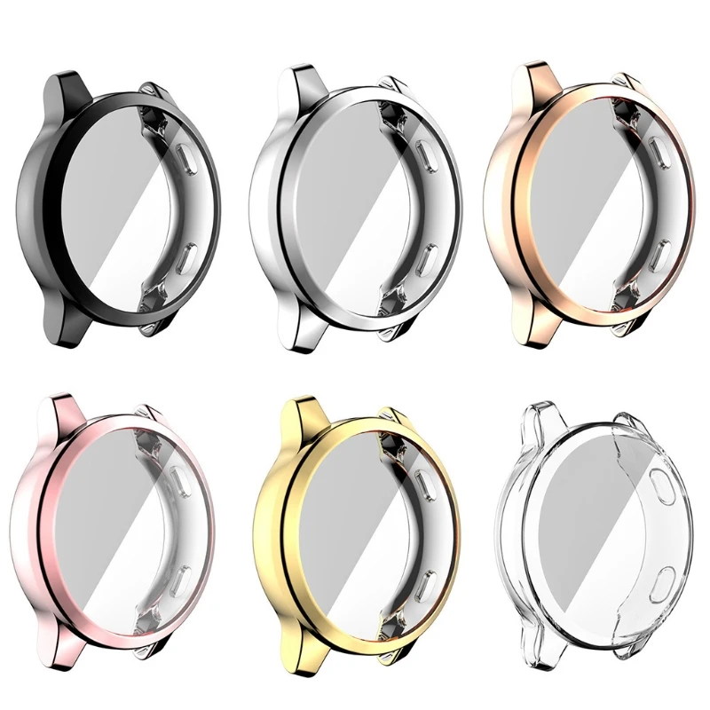 Screen Protector for Case for Vivoactive 4 45mm, Full Coverage Thin TPU Plated Protective Cover