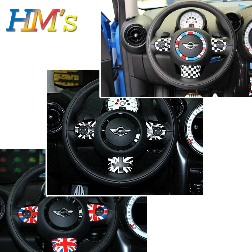 

For MINI Cooper R55 R56 R60 R61 Car Styling Accessories Countryman Steering Wheel Sticker Decals For MINI Cooper