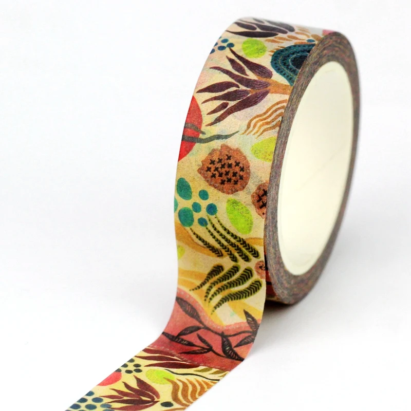 NEW 1PC 10M Decor Cute Colorful Carpet with Traditional and Bohemian Patterns Washi Tape for Journaling Masking Tape Stationery