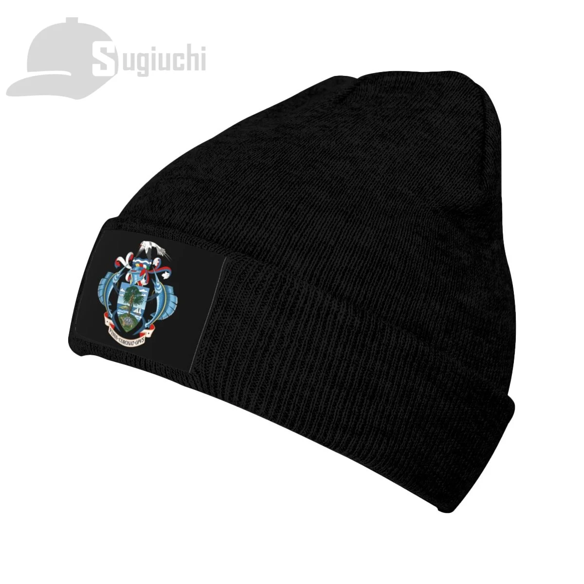 Emblem Of Seychelles Country Top Print Men Women Unisex Knitted Hat Winter Autumn Beanie Cap Warm Bonnet