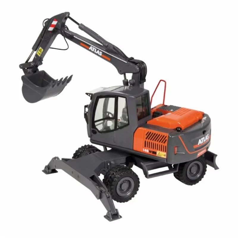 

NZG масштаб 1:50 ATLAS 140 Вт мобильный колесный экскаватор с крючком машина из сплава инженерная модель автомобиля # Сувенирный подарок коллекции 955.