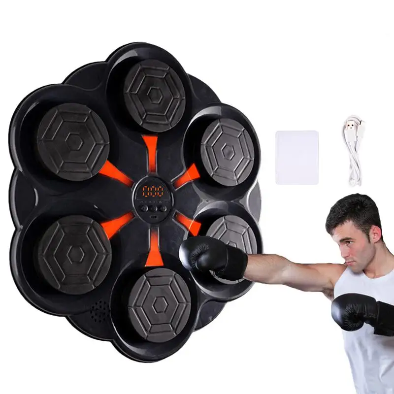 New Music Boxing Machine Smart Wall Mounted Music Boxing Trainer Gym Home Electronic Boxing Target Punching Equipment