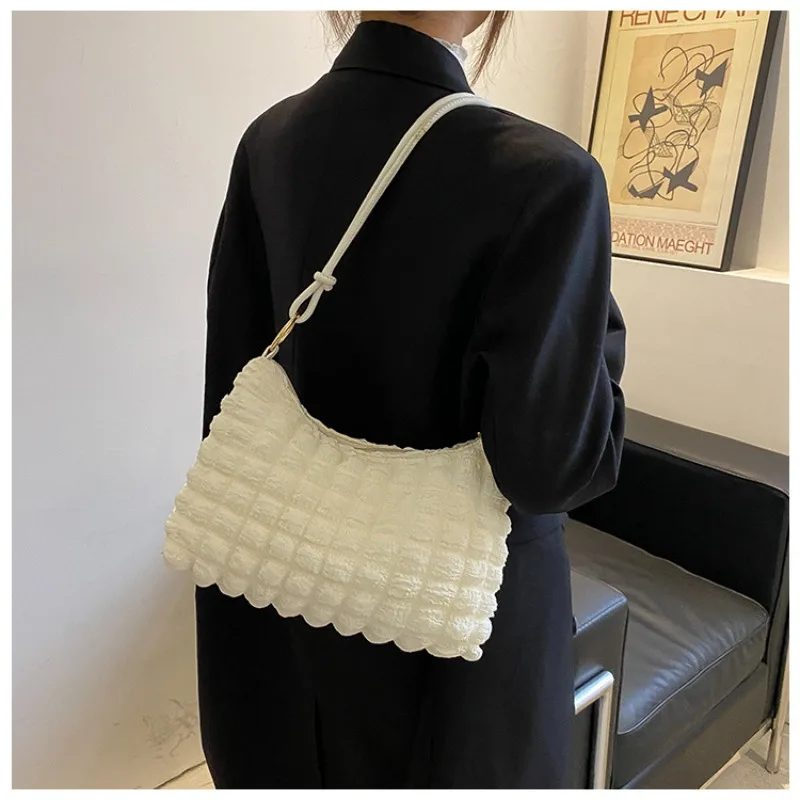 

High-quality Lightweight Tote Large Capacity Armpit Bag Soft Cloud Cotton Candy Women's Designer Handbag Gentle Shoulder Bag