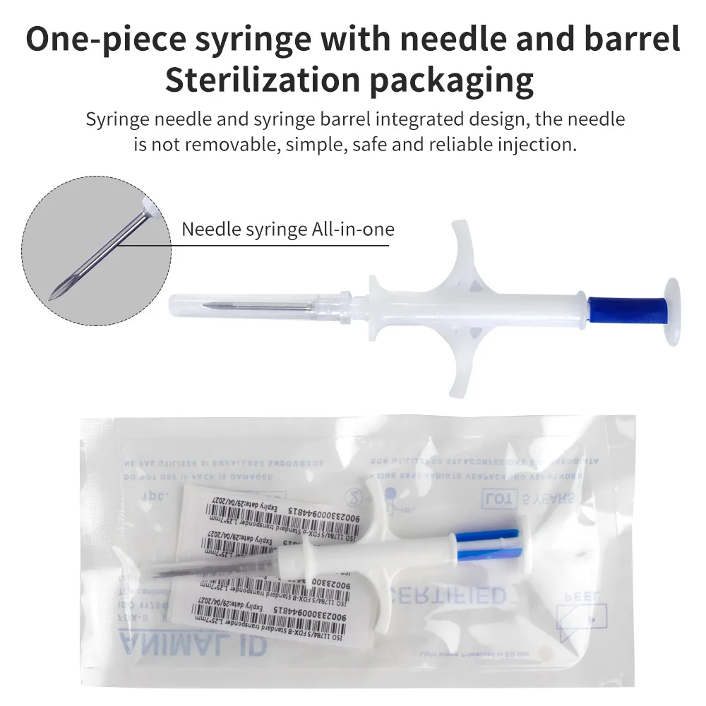 100 قطعة الحيوانات الأليفة رقاقة حقنة 134.2 كيلو هرتز FDX-B EM4305 ID رقاقة للكلاب القطط الخيول الأسماك 1.25*7 مللي متر/1.4*8 مللي متر/2.12*12 مللي متر