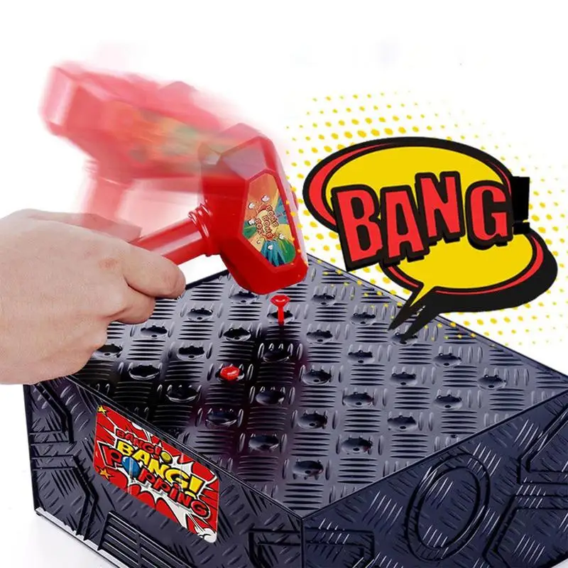 

Explosioning Balloon Desktop Board Game With Hammer 100 Mixed-color Balloons Anti-stress Balloon Box Spoof Game For Teenagers