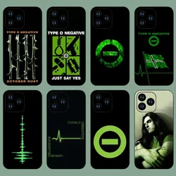 Rock Band T-Type O Negative Music Phone Case For iPhone 11 12 13 14 15 Mini Pro XS Max X S Plus XR Shell