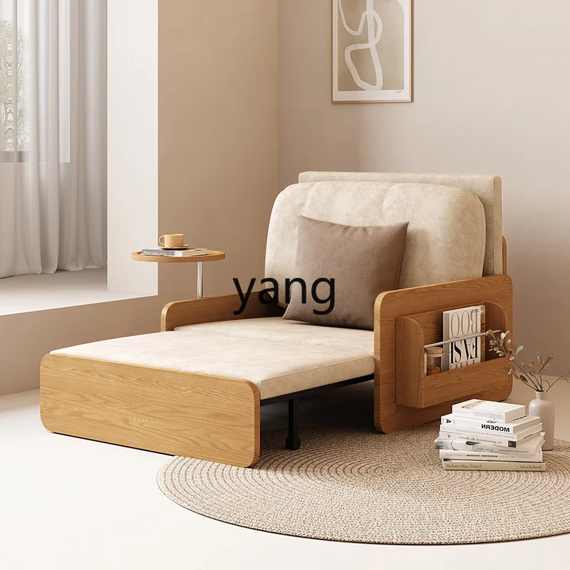 Yhl Single Sofa Bed Foldable Dual-Purpose Living Room Bedroom Dual-Use Small Apartment Telescopic Bed Fabric Sofa