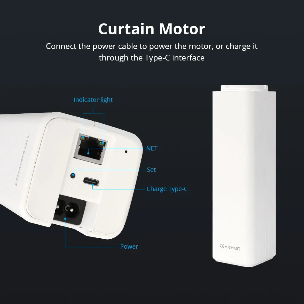 Quickly Install Smart Curtain Track Tuya Zigbee Motorized Curtain Track Smart Electric Motor Alexa Google Home Control