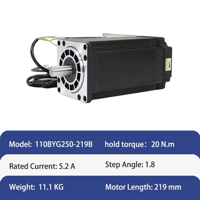 110Mm 20N.m hybrid closed-loop stepper motor with encoder and driver kit for numerical control machine tools
