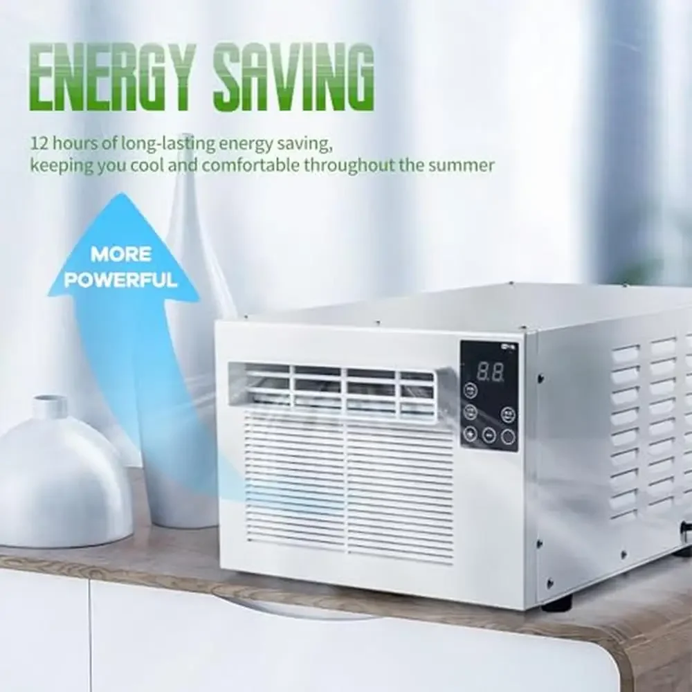 Portable Eco-Friendly Air Conditioner Dehumidifier Silent Fast Cooling 0.2 Ton 2000 BTU Bedroom Kitchen Rental Indoor/Outdoor