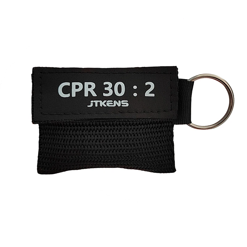 Masque d'urgence réanimateur CPR, assujetà 1 voie, vaccination, irateur, trousse de premiers soins, porte-clés, 1 pièce