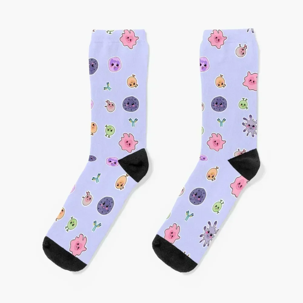 Immunology Pretty Blue 2021 Socks gym men cotton high quality valentine gift ideas shoes Socks Male Women's