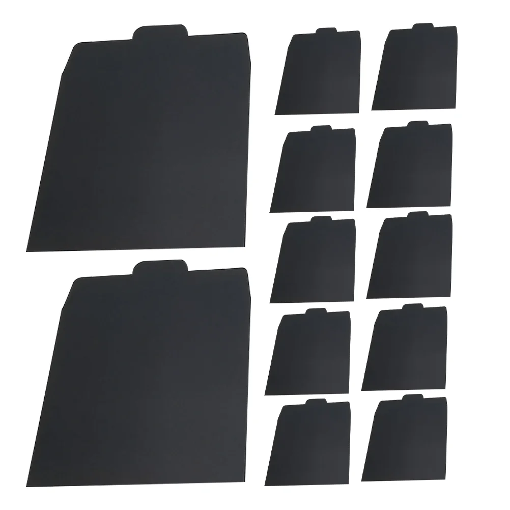 50 Pcs CD Storage Holder Covers Envelope Packaging Bag Multi-function Paper Black Blank Cases