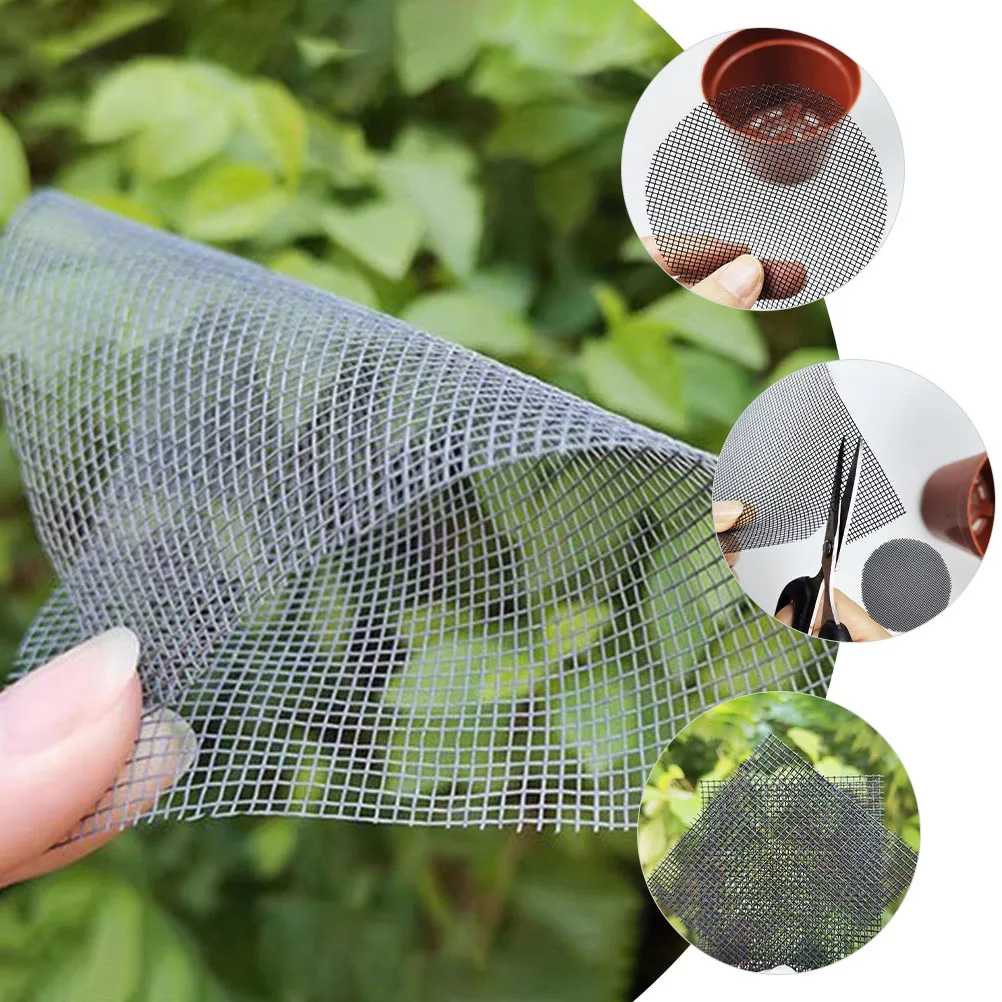 

50pcs Flower Pot Mesh Pad Square Base Pad For Flowerpot Drainage Cushion Garden Accessories Fiberglass Net Mat Breathable Bottom