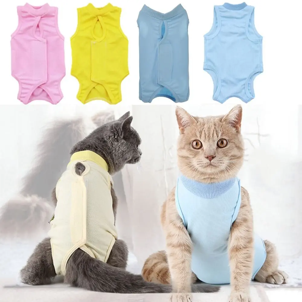 Comfortable Postnatal Anti-Licking Surgery Recovery Suit Surgical Rehabilitation Pet Clothes Cat Vest