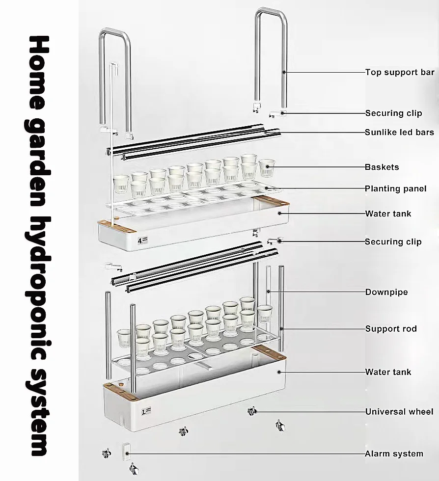 Automatic Home Garden Product Hydroponic Irrigation Farming Supplies Complete Vertical Hydroponic System for Grow Vegetables
