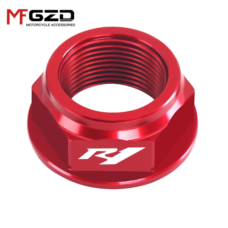 Motorcycle Accessories CNC M24*1.5 Rear Wheel Axle Nut Screw For YAMAHA YZF-R1 2004-2018 YZF-R6 2006-2017  r1 r6 - Image 3
