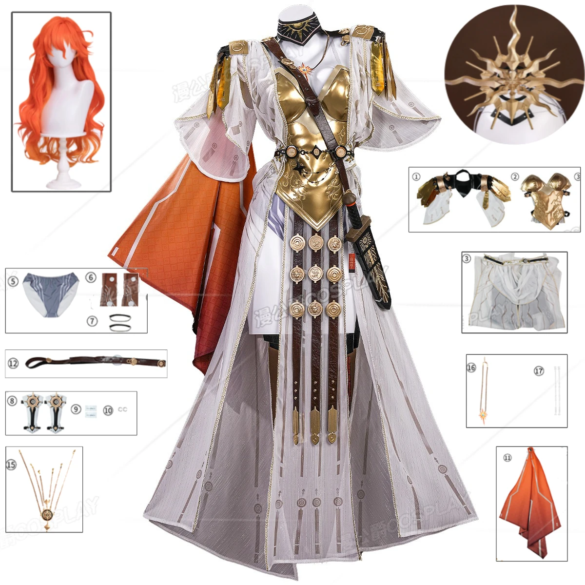 

Augusta Cosplay Costume Wuthering Waves WuWa Anime Game Character Outfit Full Set For Women Halloween Party