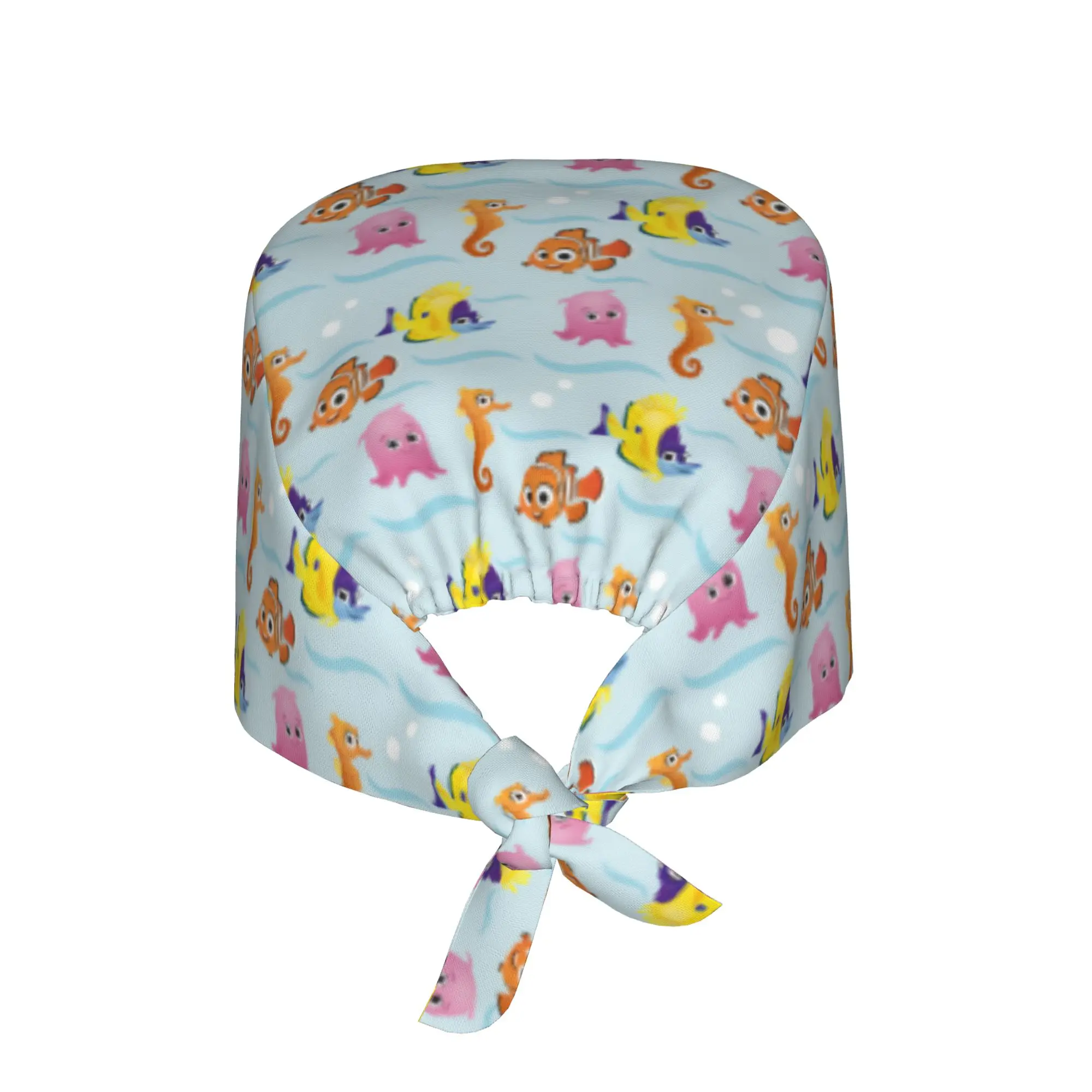 Custom Findinges Anime Nemoes Cleaning Working Cap Comfortable Unisex Fish Scrub Cap Surgicals Hat Nurse Scrubs Hat Nurse