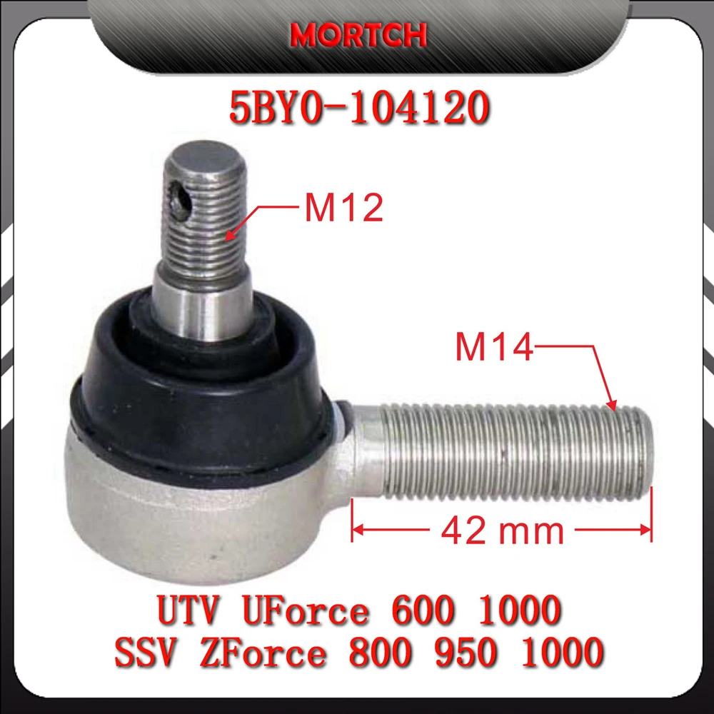 Terminal de Direção 5BY0-104120 Compatível com CF Moto SSV UTV CF600 CF800 CF1000 UForce 600 1000 Z8 ZForce 800EX 1000 CF1000US-J