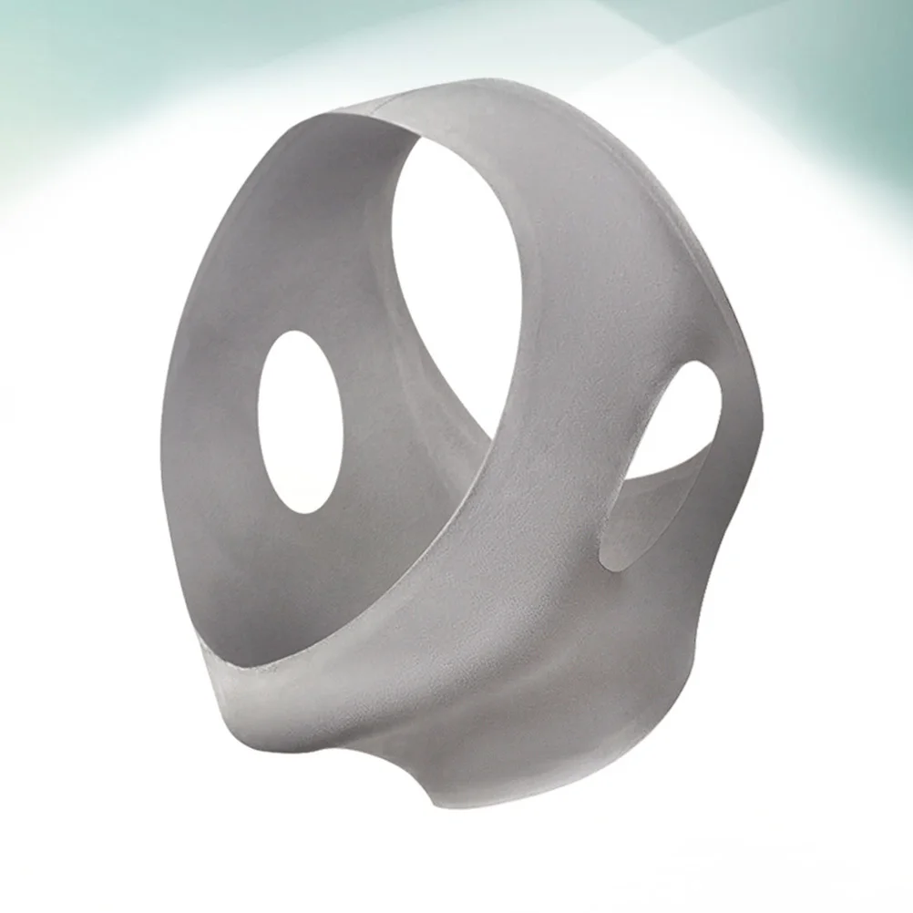 フェイスマスク V フェイスリフティングベルト 女性用 フェイスリフティングアーティファクト 通気性のある引き締めサポート グレー サイズ L スキンケアツール