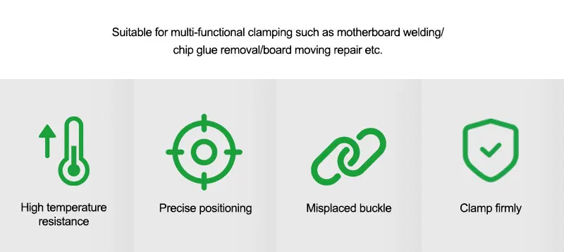RELIFE RL-601L PLUS Universal Doppel-slot Motherboard Leuchte Telefon IC Chip BGA PCB Motherboard Jig Board Halter Reparatur werkzeuge – Detail 2