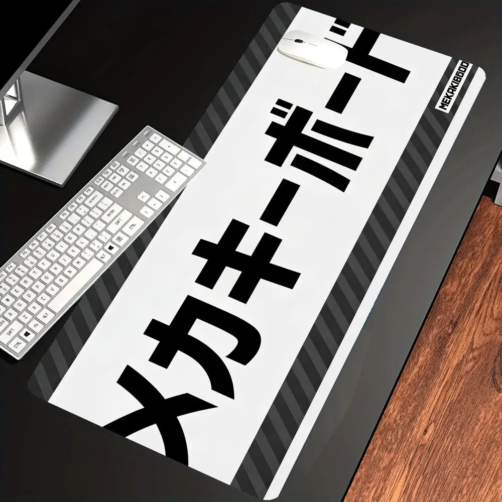 

HYBXAXC Large Mousepad Black Meka Mouse Pad Laptop Computer Desk Mat Pc Mouse Mat Rubber Gaming Accessories Rubber Pads